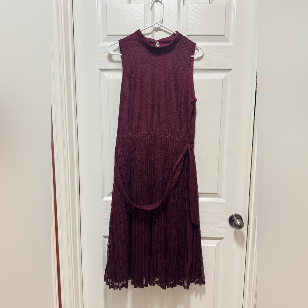Studio One Burgundy High Low Dress